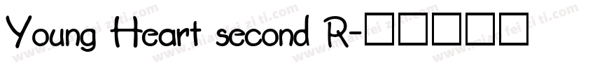 Young Heart second R字体转换